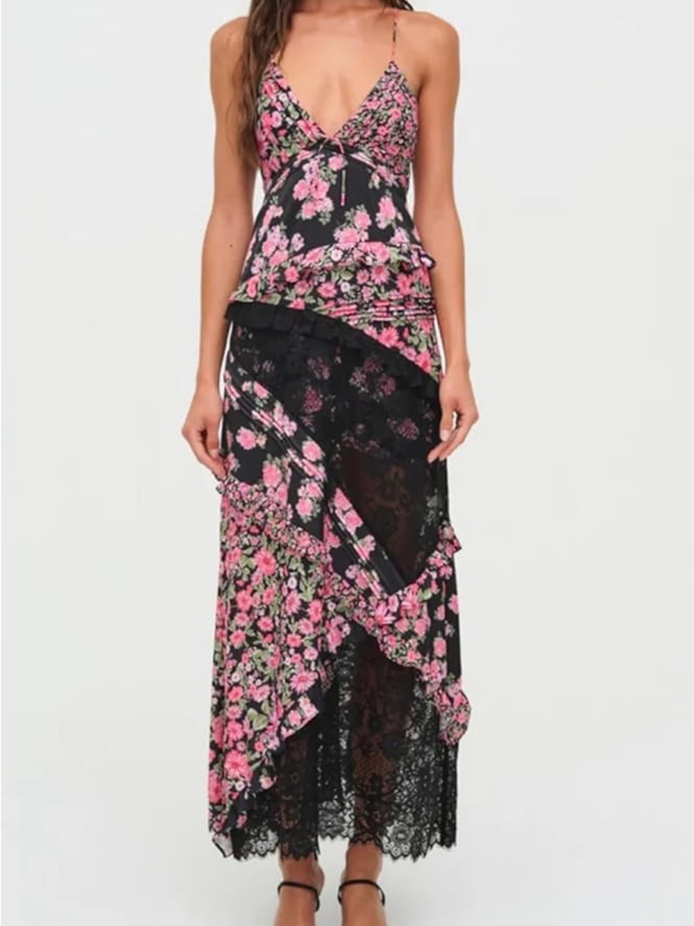 Rosalyn Maxi Dress in Black FOR LOVE & LEMONS